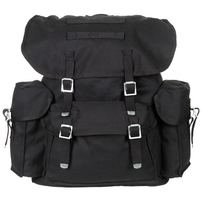 MFH BW Backpack, Black, Canvas