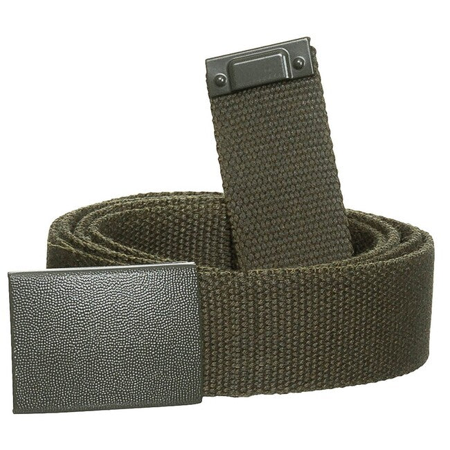 MFH BW Belt with Buckle, Olive Green, approx. 3 cm