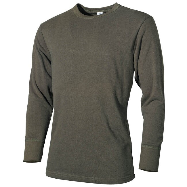 MFH BW Fleece Undershirt, OD Green