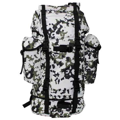 MFH BW Waterproof Backpack, Snow Camo, 65L