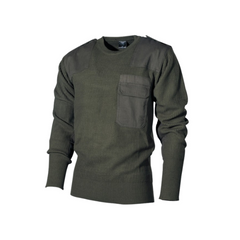 MFH BW sweater with chest pocket, olive