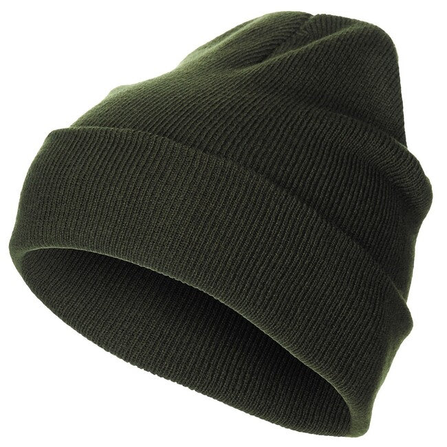 MFH Beanie, Acrylic, Fine Knit, OD Green