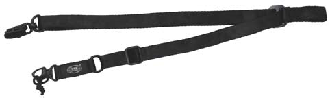 MFH Clip Shoulder Strap with Carabiner, Black