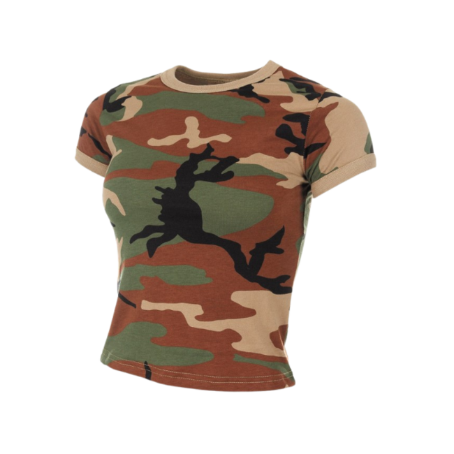 MFH Women's Camouflage T-Shirt 160 g/m², Woodland