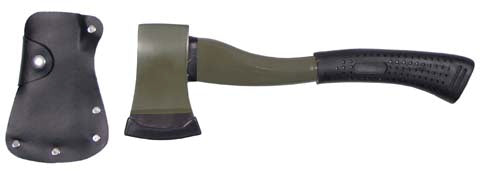 MFH Deluxe Axe 36cm Green with Sheath