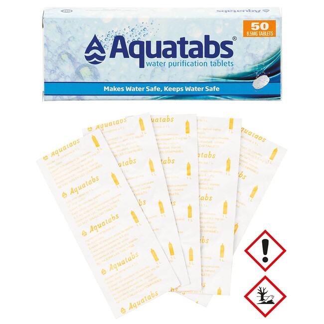 MFH Medentech Aquatabs Water Disinfectant, 50 Tablets