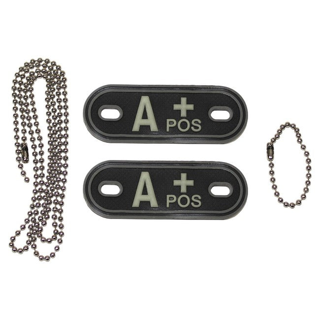 MFH Dog-Tags 3D PVC, Black