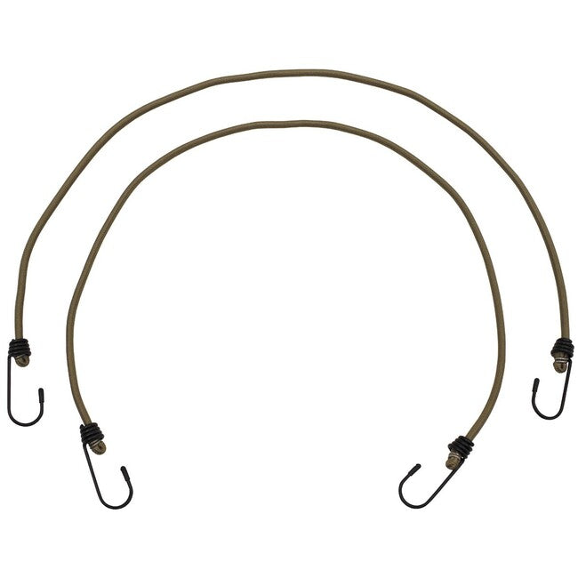 MFH Expander, 75 cm, with Hooks, 6 mm, Coyote Tan, 2 Pack