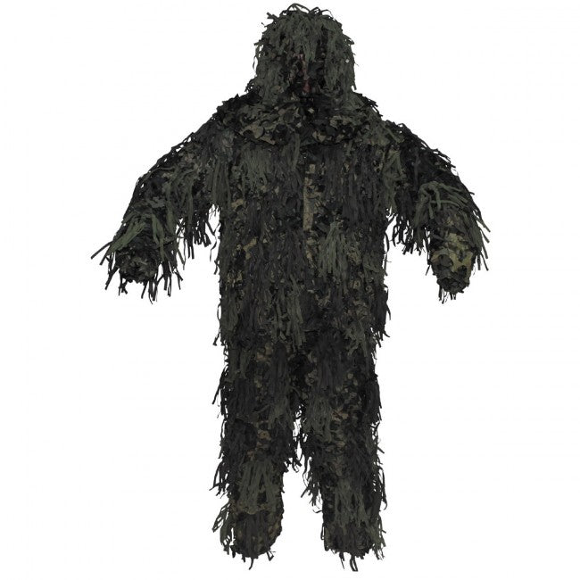 MFH Ghillie Jackal maskovací komplet, woodland