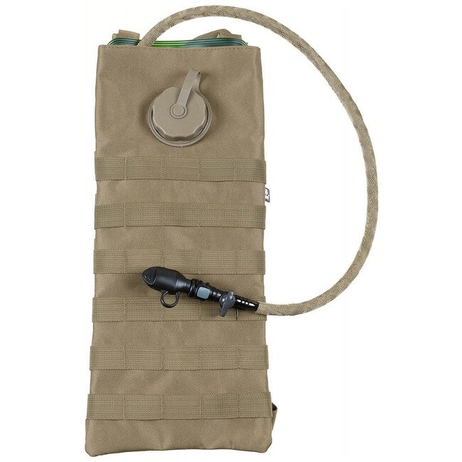 MFH Hydration Bladder with TPU Tube MOLLE, 2.5L, Coyote Tan