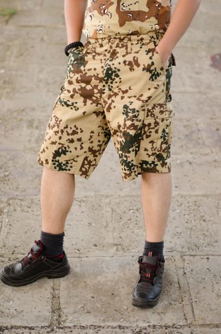 MFH BDU Men's Shorts, BW Tropical Camo