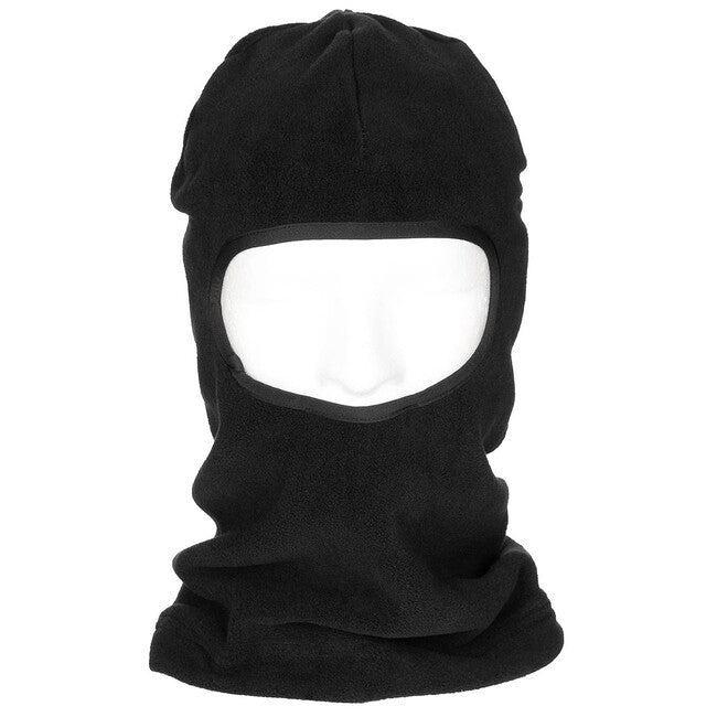 MFH Balaclava, 1 Hole, Polyester-Fleece, Black
