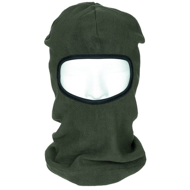 MFH Balaclava, 1 Hole, Polyester-Fleece, OD Green