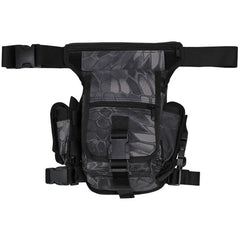 MFH Leg Pouch with Belt and Leg Attachment, Snake Black