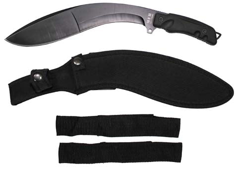 MFH Kukri Machete, Black with Sheath