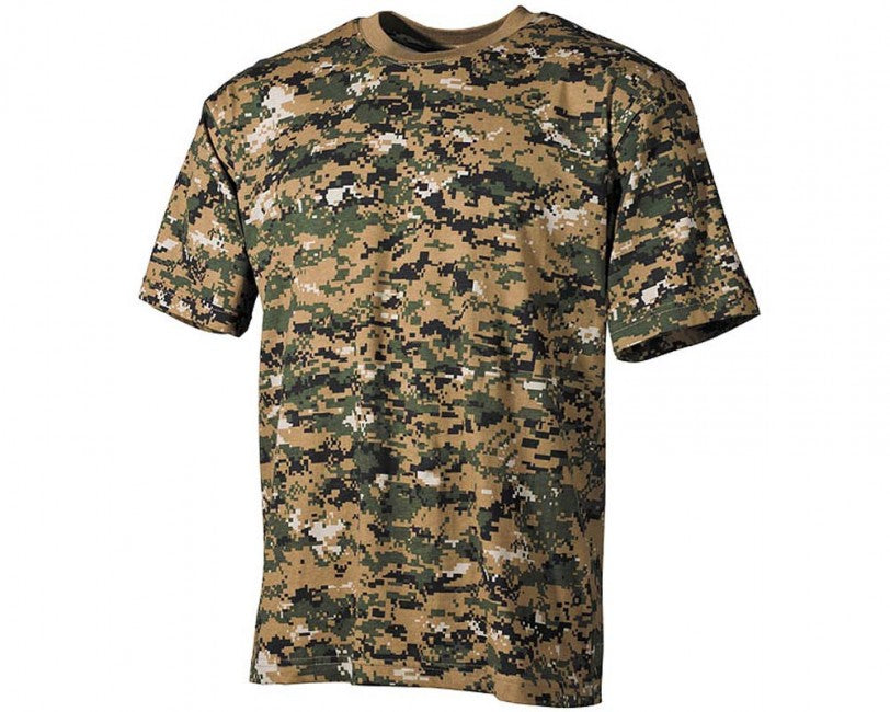 MFH Digital Woodland Camo T-Shirt, 160g/m2