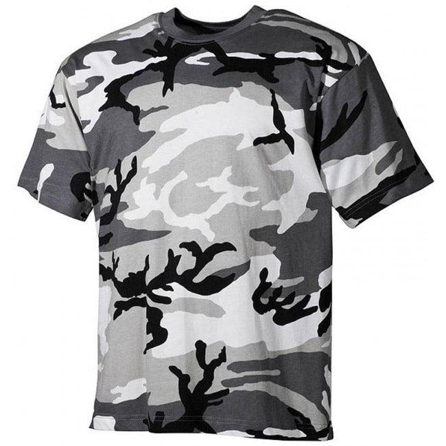 MFH Metro Urban T-Shirt 160 g/m², Black-White