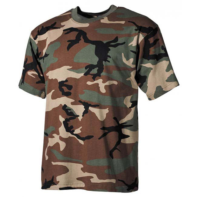 MFH T-Shirt Woodland Camo