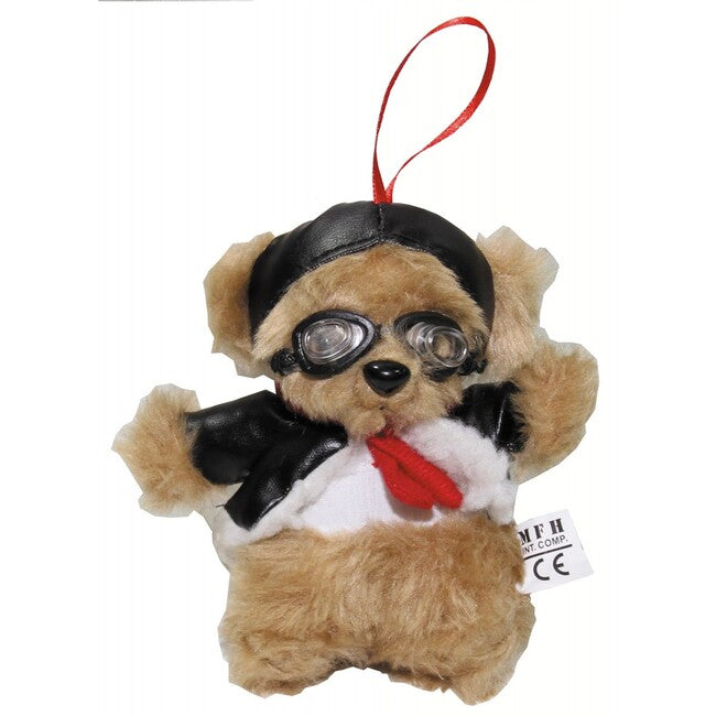 MFH Bear Pilot with Glasses, approx. 14 cm