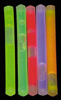 MFH Mini Chemical Light Sticks 5 Colors 10 Pack