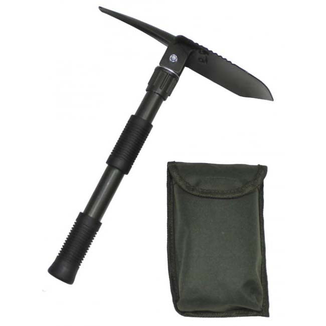MFH Mini Folding Shovel 3 in 1 All-Metal with Case