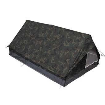 MFH Minipack Tent for 2 Persons, Woodland, 213x137x97cm