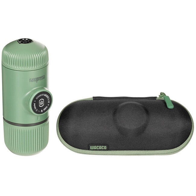 MFH Nanopresso Espresso Coffee Maker with Case, Green
