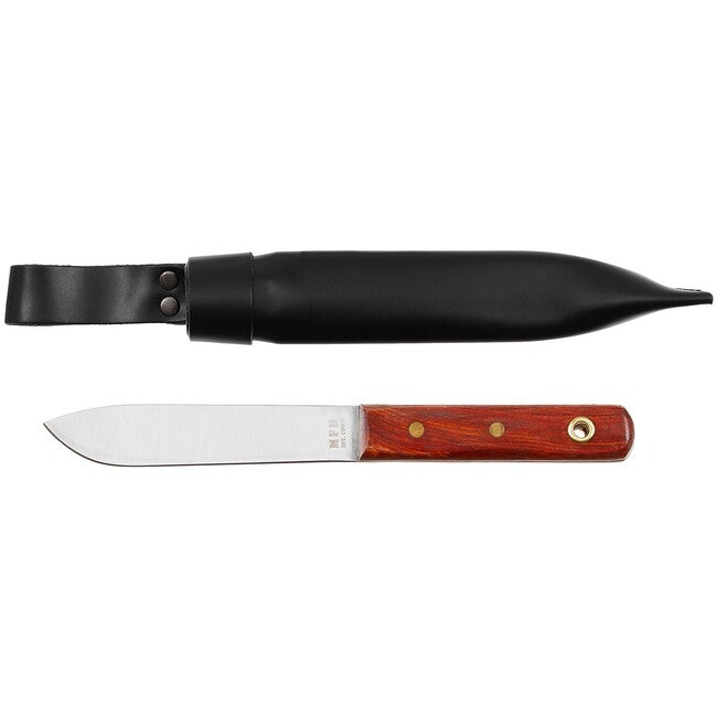MFH BW Sailor Knife, Wooden Handle, with Sheath