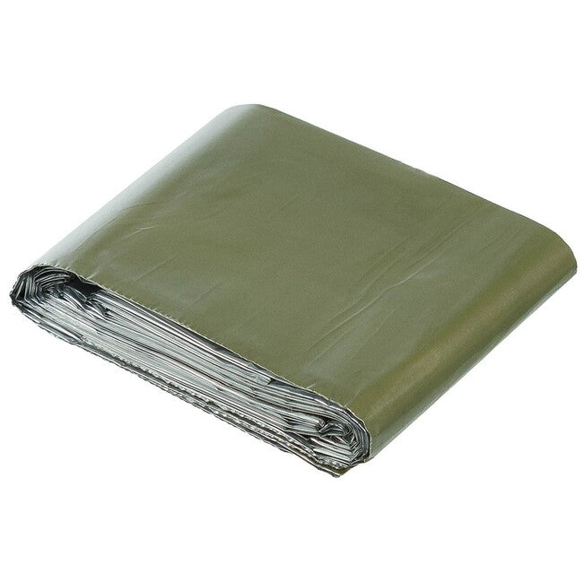 MFH Emergency Blanket, Silver and OD Green