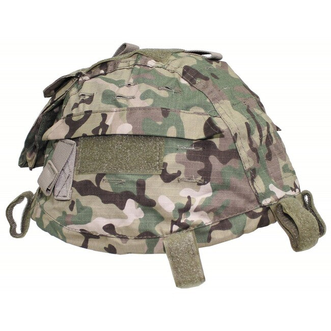 MFH Helmet Cover with Pockets, Adjustable Size, Operational Camouflage