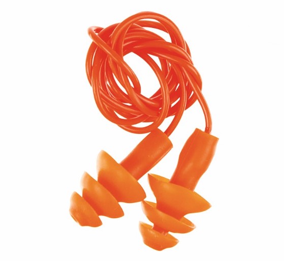 MFH Ear Protection Earplugs, Orange