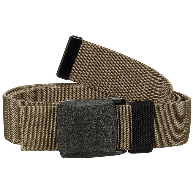 MFH Tactical Elastic Belt, Coyote Tan, 3.7 cm