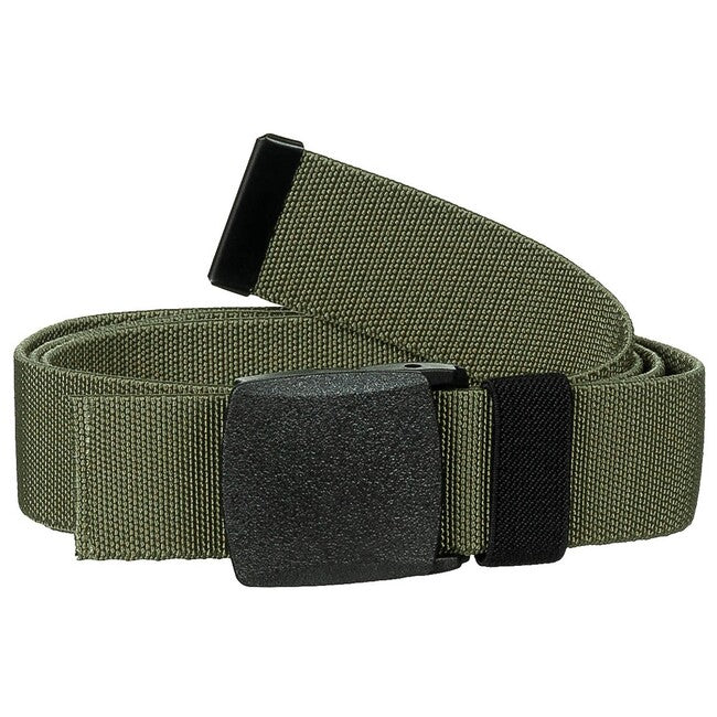 MFH Tactical Elastic Belt 3.7 cm, Olive Green