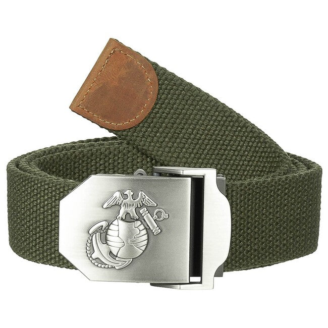 MFH USMC Web Belt, approximately 4 cm, Olive Drab Green