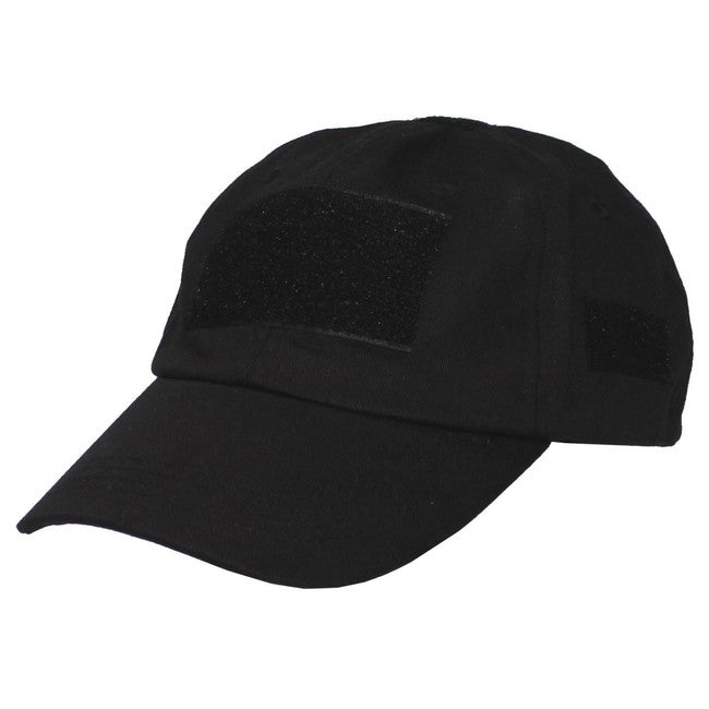 MFH Operations Cap with Velcro Panels, Black