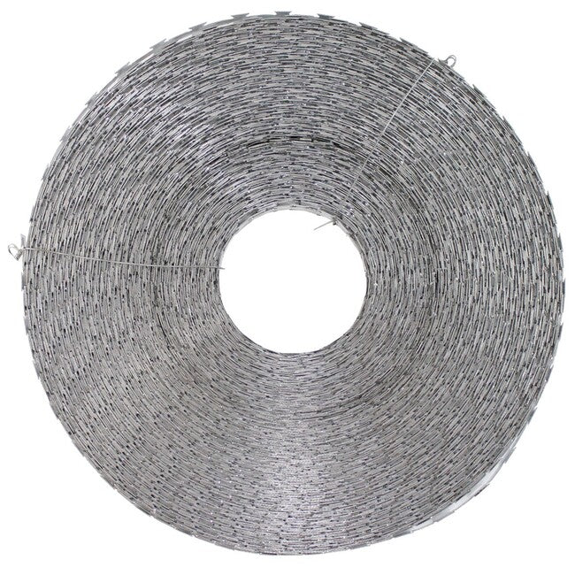MFH Barbed Wire, Metal, 120 m, Coil Diameter 30 cm