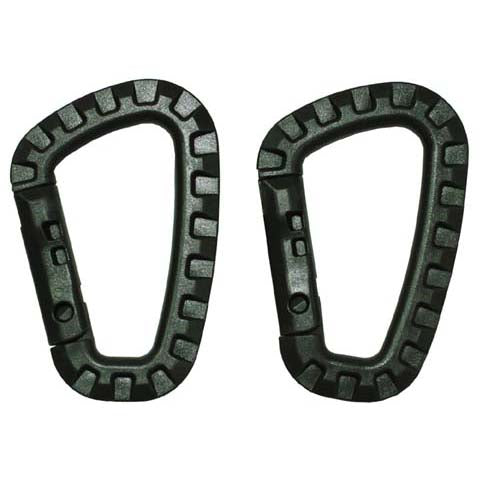 MFH Plastic Carabiner 2pcs, Olive