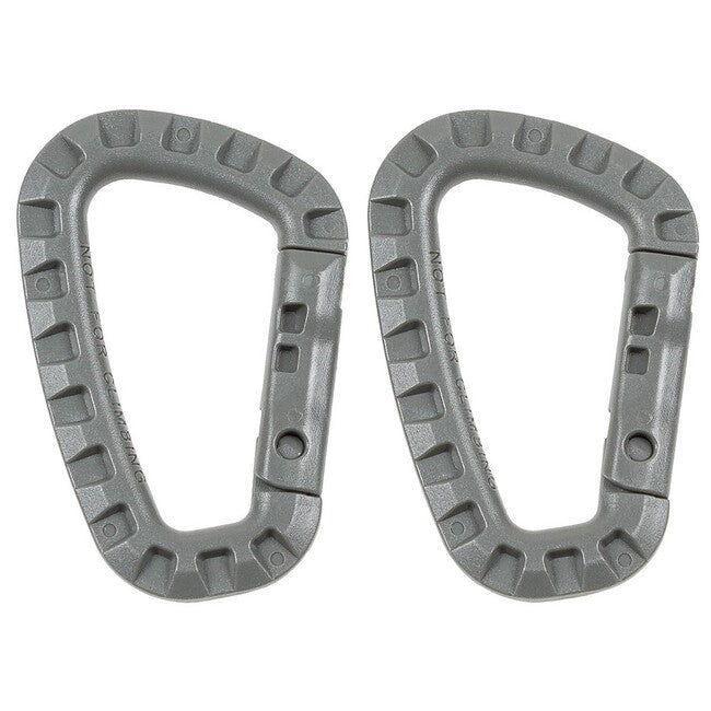 MFH Plastic Carabiner, Foliage, D 7 mm x 8.5 cm, 2 pcs