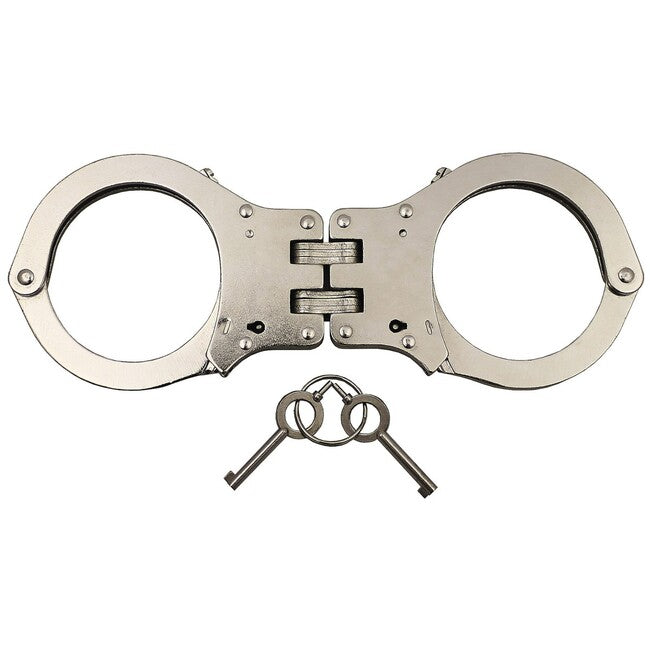 MFH Police Handcuffs with Two Keys and Loop, Rigid Design
