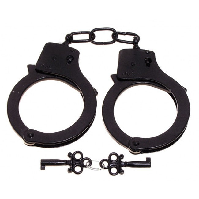 MFH Police Handcuffs with Two Keys, Black