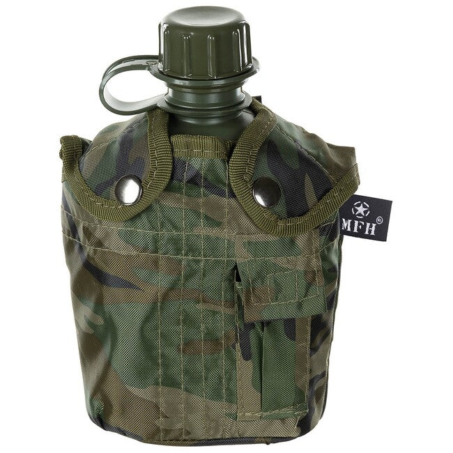 MFH Poľná fľaša 1L, bez BPA, woodland