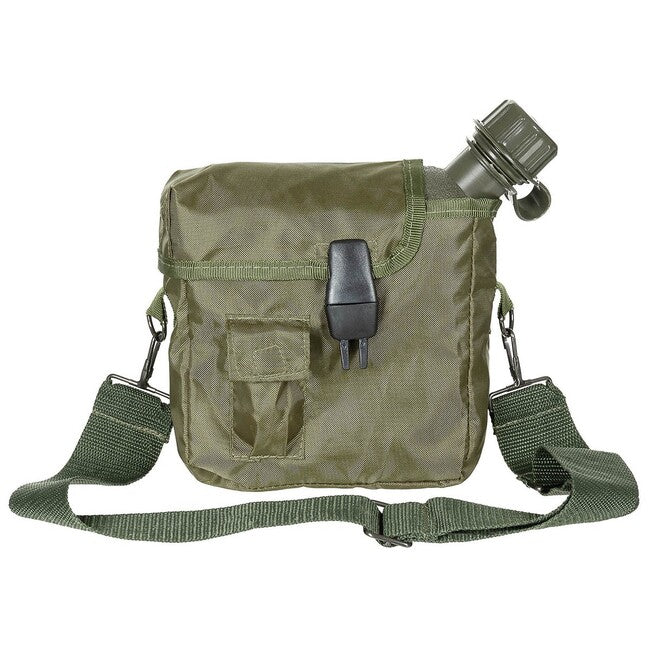 MFH Poľná fľaša hranatá, cca 2L, OD green