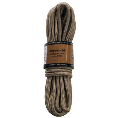 MFH Polypropylene Rope 15 Meters 9mm, Coyote