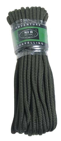 MFH Polypropylene Rope 15m 9mm, Olive