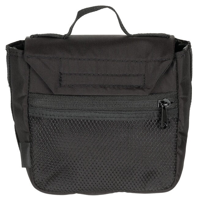 MFH Professional Mission II Bag, Black, with Hook and Loop System