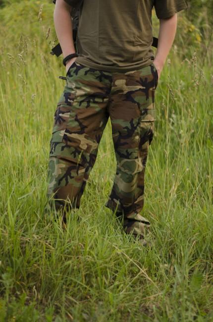 MFH BDU Rip-Stop Men's Pants, Woodland