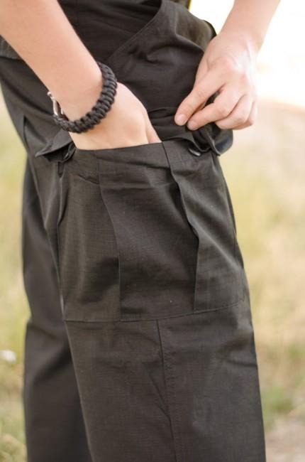 MFH BDU Rip-Stop Men's Pants, Black