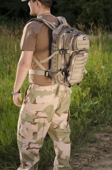 MFH US Assault Backpack HDT Camo 30L