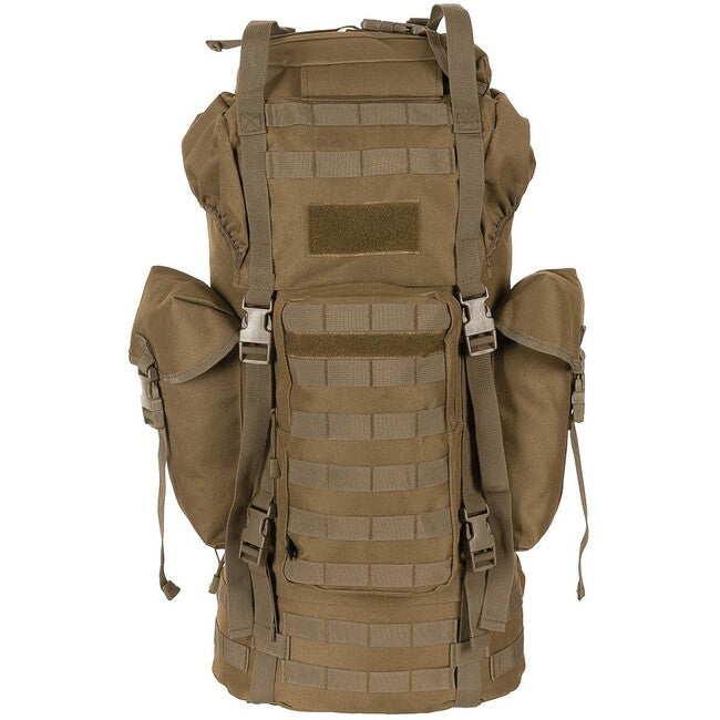 MFH MOLLE Backpack 65L, Aluminum Rod, Coyote