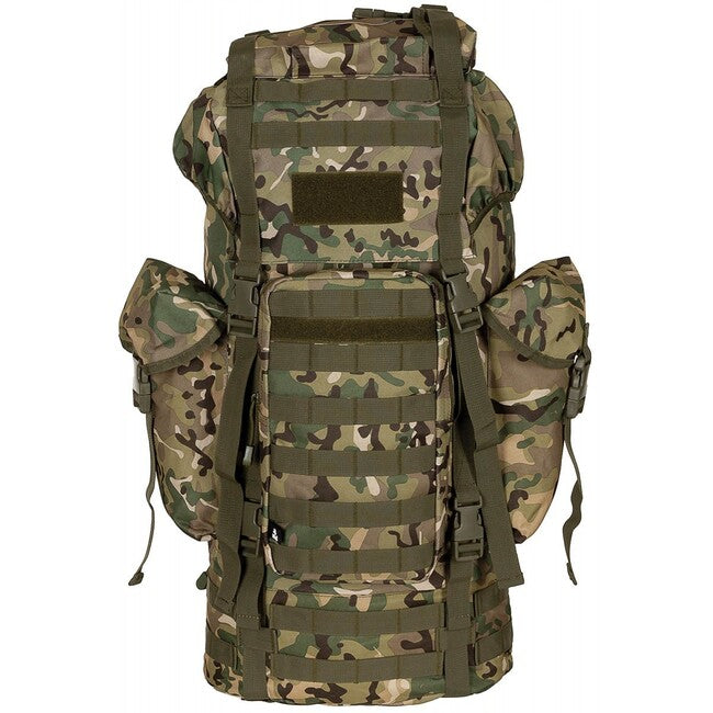MFH MOLLE Backpack 65L, Aluminum Rod, Operational Camouflage